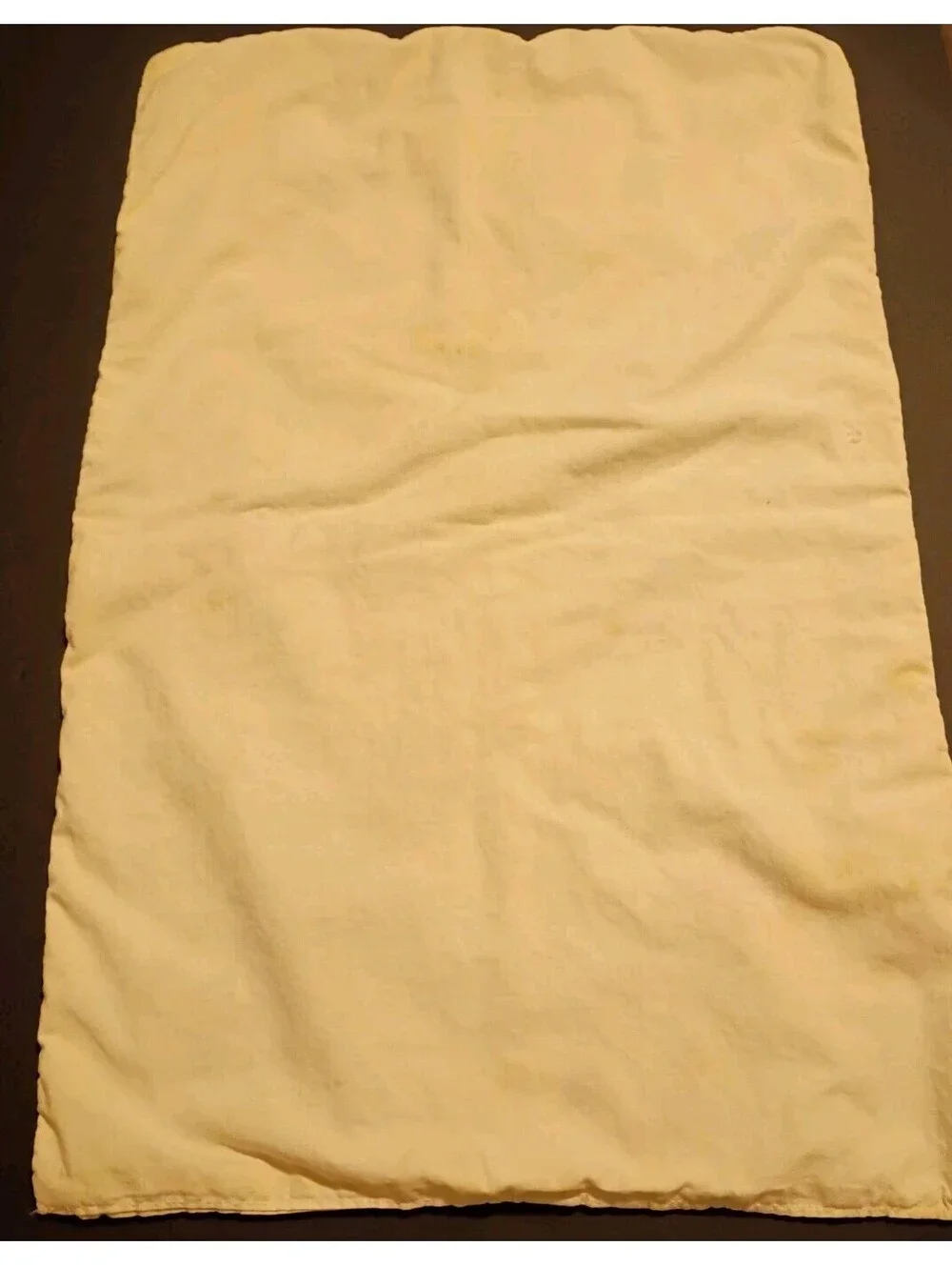 Vintage 50s Handmade Embroidered Baby Doll Quilt Blanket 23x15